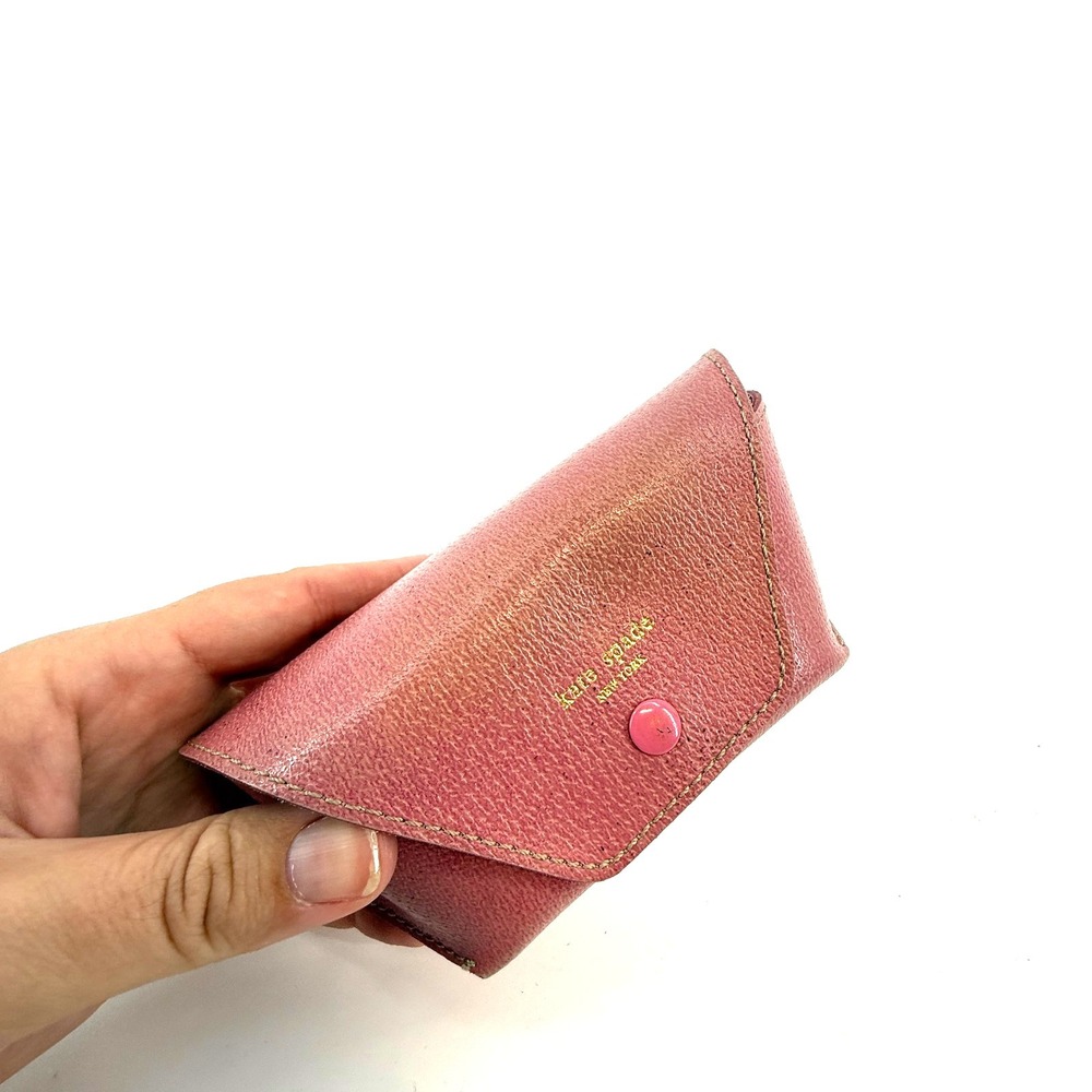 Kate Spade Soft Snap Close Eyeglass Case - Color Pink Gold Hardware 5" L x2.5" H